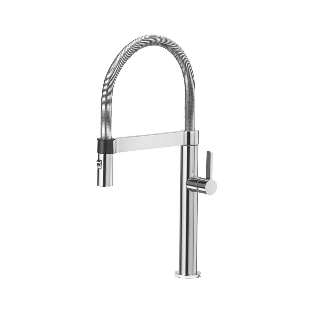 Blanco 401568 Blancoculina Mini Pull Down Dual Spray Kitchen Faucet Classic Steel