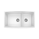 Blanco 401711 Performa U 1.75 Low Divide Double Undermount Kitchen Sink