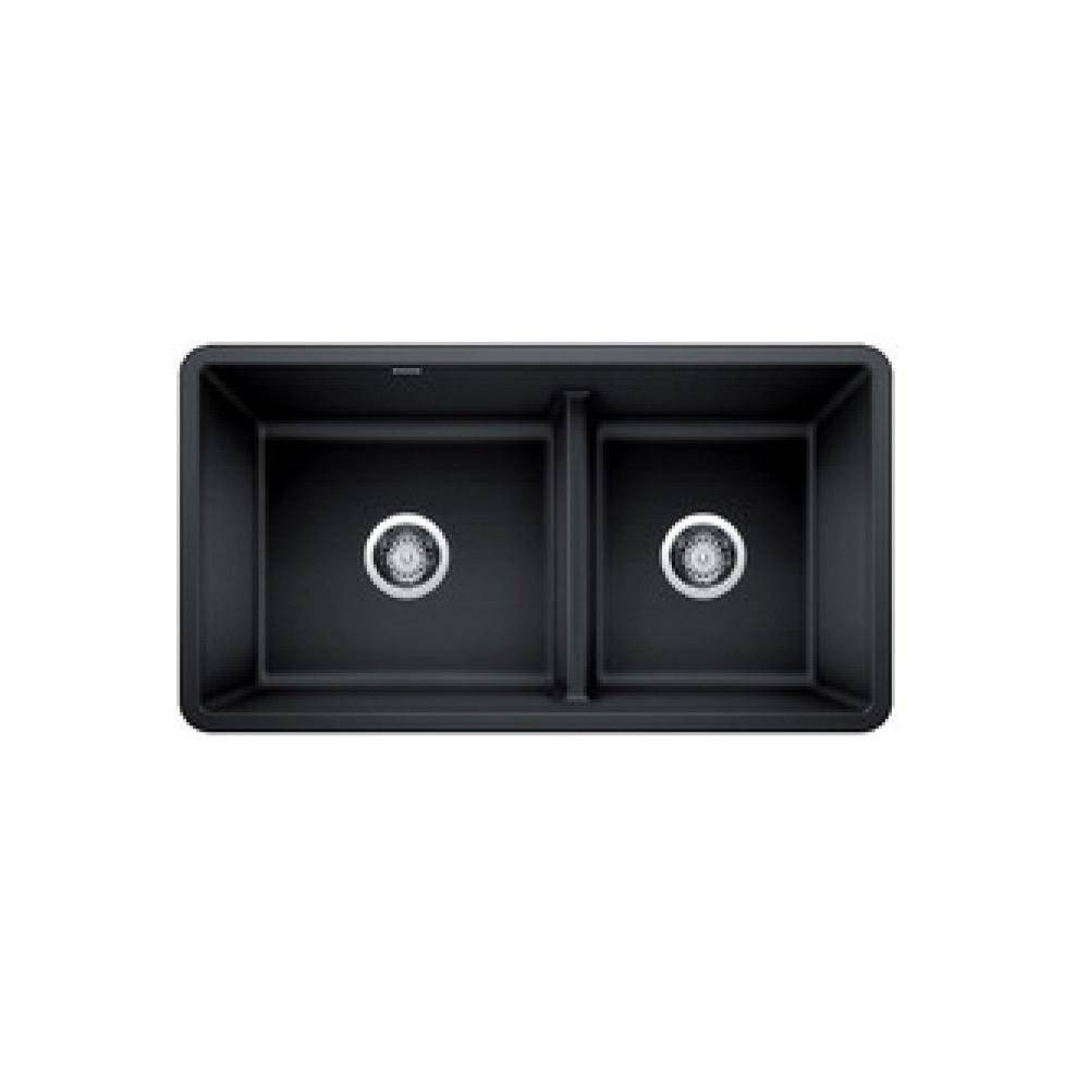 Blanco 402065 Precis U 1 3/4 Low Divide Double Sink Anthracite
