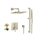 Grohe 29432EN0 Eurocube Pressure Balance Rain Shower Set Brushed Nickel
