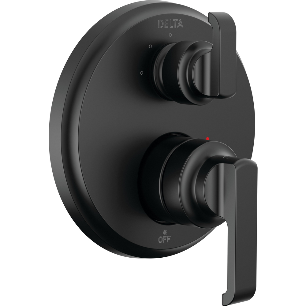 Delta T24889-BL Tetra 14 Series Integrated Diverter Trim 3-Setting Matte Black