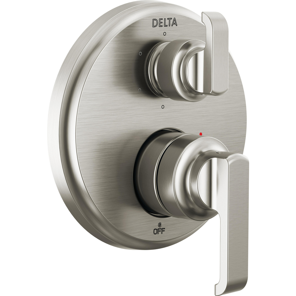 Delta T24989-SS-PR Tetra 14 Series Integrated Diverter Trim 6-Setting Lumicoat Stainless