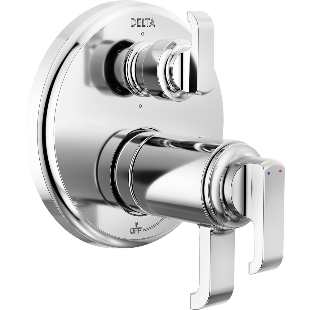 Delta T27T989-PR Tetra 17T Series Integrated Diverter Trim Lumicoat Chrome
