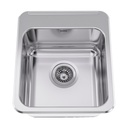 Franke LBS4408P-1-3 Single Bowl Sink With Ledge Stainless Steel