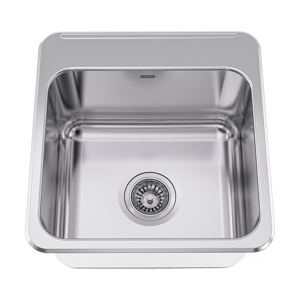 Franke LBS4610P-1-3 Single Bowl Sink With Ledge Stainless Steel