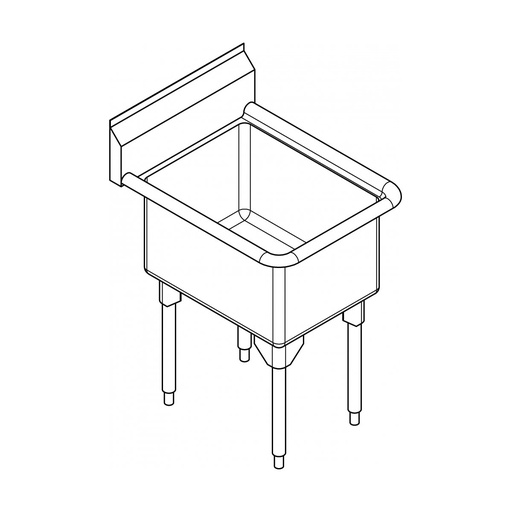 [FRA-RSL2418-1] Franke RSL2418-1 Restaurant Series 16 Gauge Single Sink