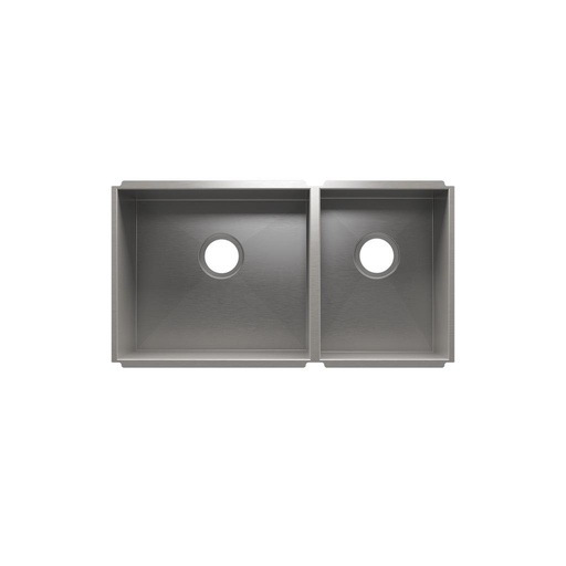 [JUL-003677] Julien 003677 Urbanedge Sink Undermount Double L18X16X8 R12X16X8