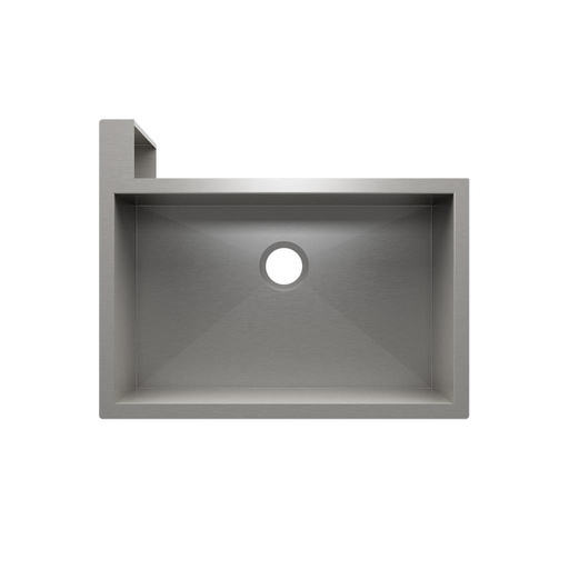 [JUL-005302] Julien 005302 Socialcorner Sink Undermount Flat Aprons Left Corner Single 29X18X10