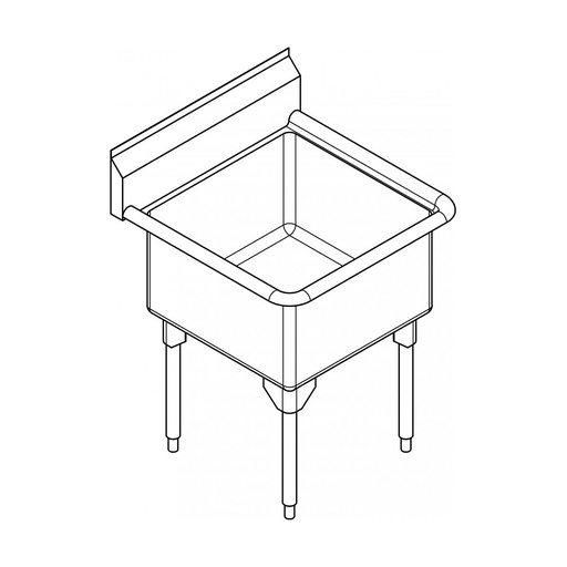 [FRA-WSL2418-1-2] Franke WSL2418-1-2 World Class Series 14 Gauge Single Sink