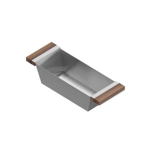 [JUL-205226] Julien 205226 Bin For 16In Sink Walnut Handles 6X17X4-1/4