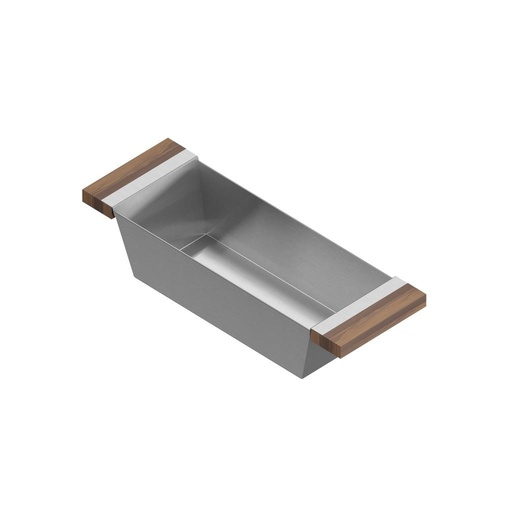 [JUL-205227] Julien 205227 Bin For 17In Sink Walnut Handles 6X18X4-1/4