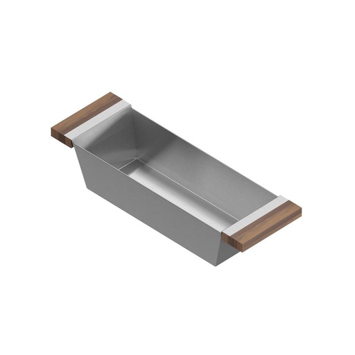[JUL-205228] Julien 205228 Bin For 18In Sink Walnut Handles 6X19X4-1/4