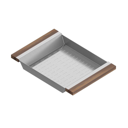 [JUL-205229] Julien 205229 Colander For 16In Sink Walnut Handles 12X17X2-1/4