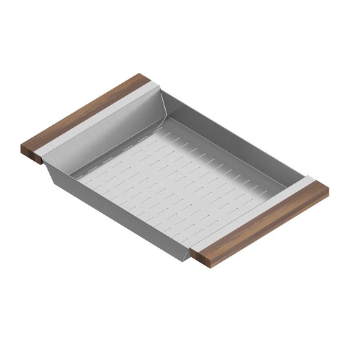 [JUL-205231] Julien 205231 Colander For 18In Sink Walnut Handles 12X19X2-1/4
