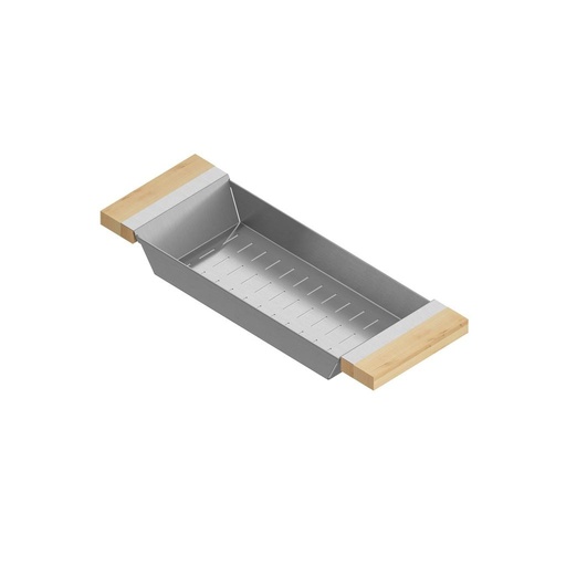 [JUL-205317] Julien 205317 Colander For 16In Sink Maple Handles 6X17X2-1/4