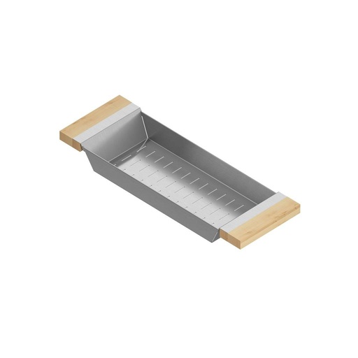 [JUL-205318] Julien 205318 Colander For 17In Sink Maple Handles 6X18X2-1/4