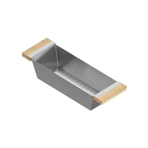 [JUL-205325] Julien 205325 Colander For 18" Sink Maple Handles 6X19X4-1/4