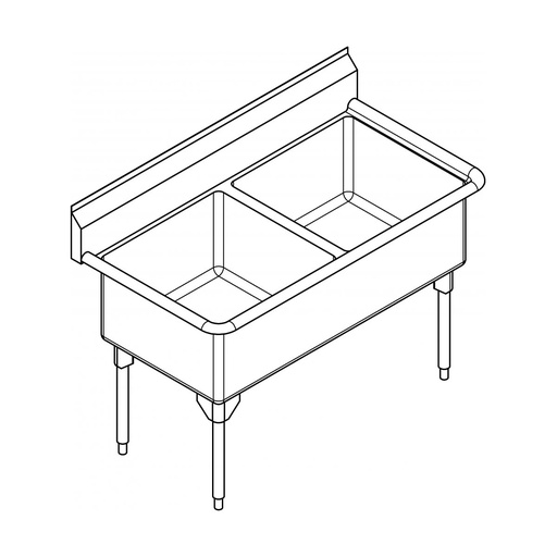 [FRA-WDL2448-1] Franke WDL2448-1 World Class Series 14 Gauge Double Sink