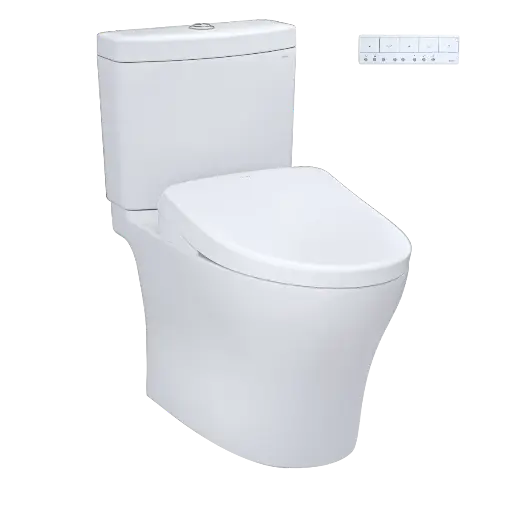 [TOTO-MW4464726CEMGN#01] TOTO MW4464726CEMGN#01 Aquia IV Washlet+ S7 Two Piece Toilet Cotton