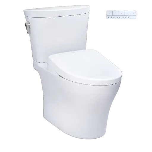 [TOTO-MW4484726CEMFGNA#01] TOTO MW4484726CEMFGNA#01 Aquia IV Arc Washlet+ S7 Two Piece Toilet Cotton