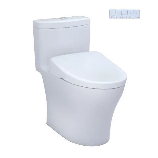 [TOTO-MW6464726CEMFGNA#01] TOTO MW6464726CEMFGNA#01 Aquia IV Washlet+ S7 One Piece Toilet Cotton