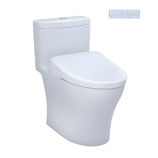 [TOTO-MW6464736CEMFGNA#01] TOTO MW6464736CEMFGNA#01 Aquia IV Washlet+ S7A One Piece Toilet Cotton