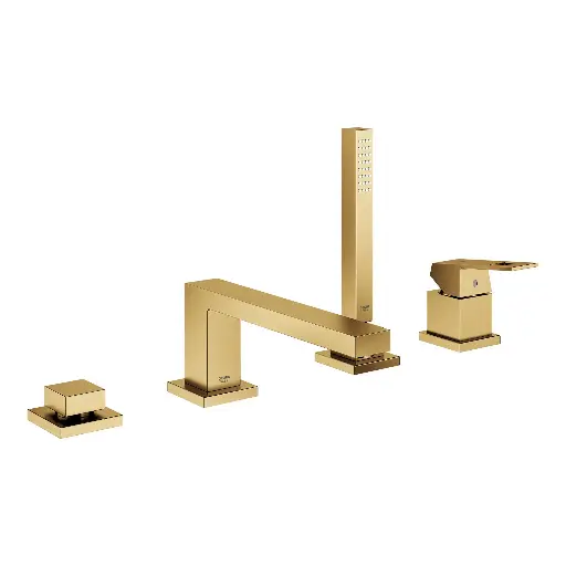 [GRO-19897GN1] Grohe 19897GN1 Eurocube 4-Hole Single Handle Deck Mount Roman Tub Faucet Brushed Nickel