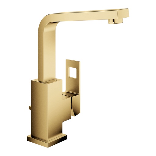 [GRO-23184GNA] Grohe 23184GNA Eurocube Centerset Single-Hole High Spout Bathroom Faucet Brushed Cool Sunrise