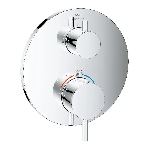 [GRO-24361000] Grohe 24361000 Atrio New Dual Function 2-Handle Thermostatic Valve Trim StarLight Chrome