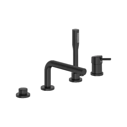 [GRO-195762432] Grohe 195762432 Concetto 4-Hole Single-Handle Deck Mount Roman Tub Faucet Matte Black