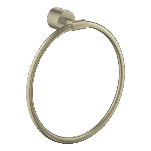 [GRO-40887EN0] Grohe 40887EN0 Atrio New 8" Towel Ring Brushed Nickel