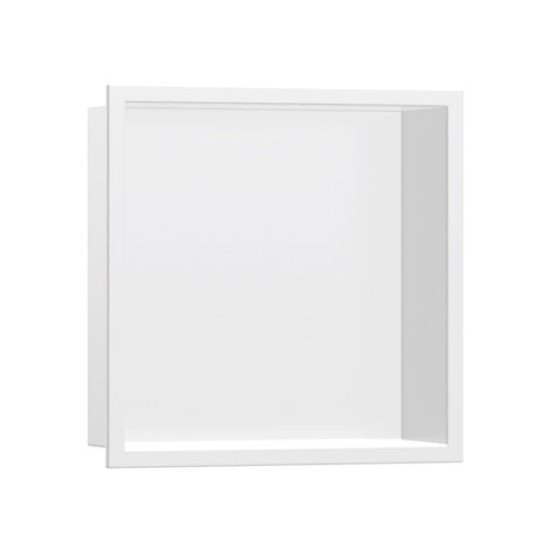 [HAN-56061700] Hansgrohe 56061700 Xtrastoris Original Wall Niche With Integrated Frame 12"X 12 Matte White