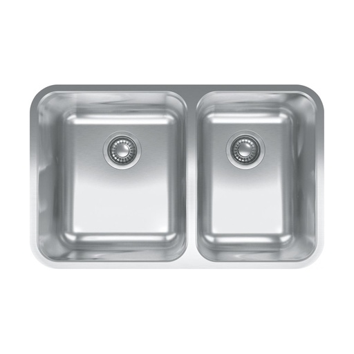 [FRA-GDX16031RH-CA] Franke GDX16031RH-CA Grande Undermount Double Bowl Kitchen Sink Stainless Steel