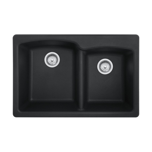 [FRA-EOOX33229-1-CA] Franke EOOX33229-1-CA Ellipse Granite Dual Mount Double Sink Onyx
