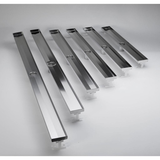 [ACO-92228] ACO 92228 End Outlet Shower Channel Brushed Stainless 700 mm
