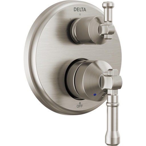 [DEL-T24884-SS-PR] Delta T24884-SS-PR Broderick 14 Series Integrated Diverter Trim 3-Setting Lumicoat Stainless