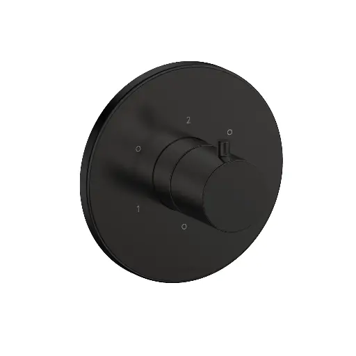[TOTO-TBV01102U#MBL] TOTO TBV01102U#MBL Three Way Diverter Round Trim with Off Matte Black