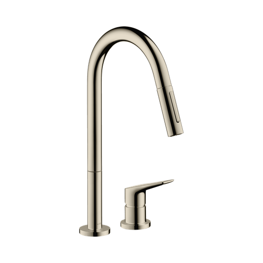 [HAN-34822831] Hansgrohe 34822831 Axor Citterio 2-Hole Single Handle Kitchen Faucet Polished Nickel