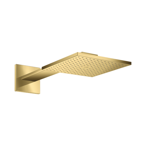 [HAN-35311991] Hansgrohe 35311991 Axor Showerhead 250 Square 2-Jet with Showerarm Trim Polished Gold Optic