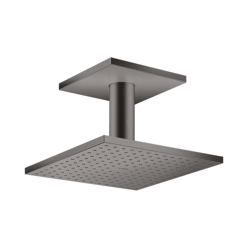 [HAN-35312341] Hansgrohe 35312341 Axor Showerhead 250 Square 2-Jet with Ceiling Connection Brushed Black Chrome