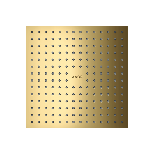 [HAN-35313991] Hansgrohe 35313991 Axor Showerhead 250 Square 2-Jet Polished Gold Optic