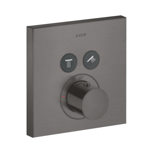 [HAN-36715341] Hansgrohe 36715341 Axor ShowerSelect Thermostatic Square Trim Brushed Black Chrome