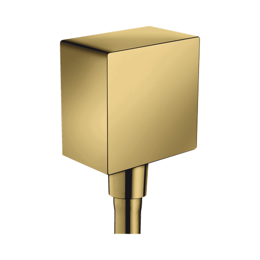 [HAN-36732991] Hansgrohe 36732991 Axor Wall Outlet Square With Check Valves Polished Gold Optic