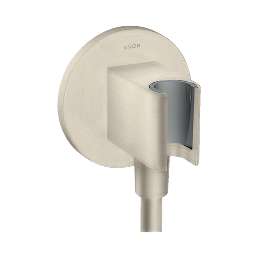 [HAN-36733821] Hansgrohe 36733821 Axor Wall Outlet Round Handshower Holder Brushed Nickel