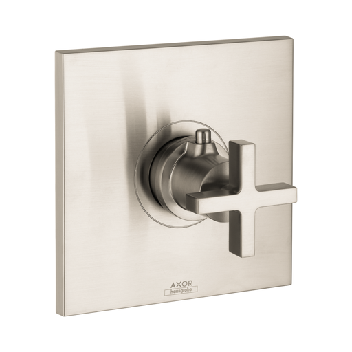 [HAN-39716821] Hansgrohe 39716821 Axor Citterio Thermostatic Trim with Cross Handle Brushed Nickel
