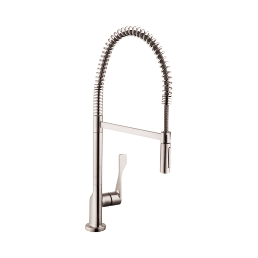 [HAN-39841801] Hansgrohe 39841801 Axor Citterio Semi-Pro 2-Spray Kitchen Faucet Steel Optic