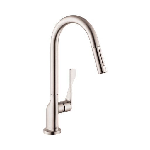 [HAN-39846801] Hansgrohe 39846801 Axor Citterio HighArc 2-Spray Kitchen Faucet Steel Optic Finish