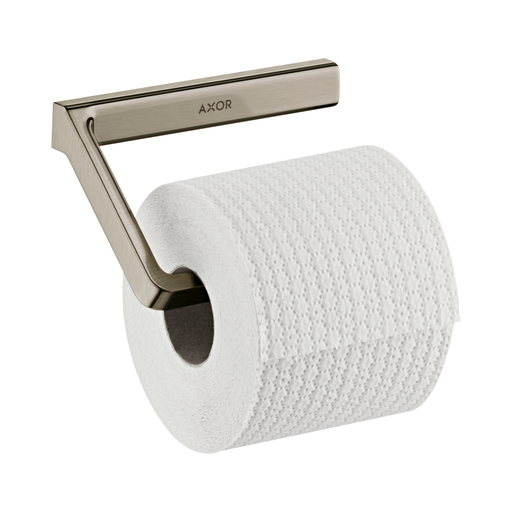 [HAN-42846820] Hansgrohe 42846820 Axor Universal Softsquare Toilet Paper Holder Without Cover Brushed Nickel