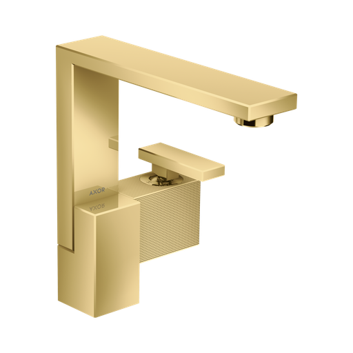 [HAN-46021991] Hansgrohe 46021991 Axor Edge Single Hole Faucet 190 Diamond Cut Polished Gold Optic