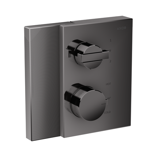 [HAN-46761331] Hansgrohe 46761331 Axor Edge Thermostatic Trim With Volume Control Polished Black Chrome